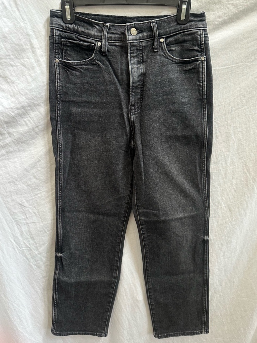 Express Washed Black Slim Super High Rise Jeans